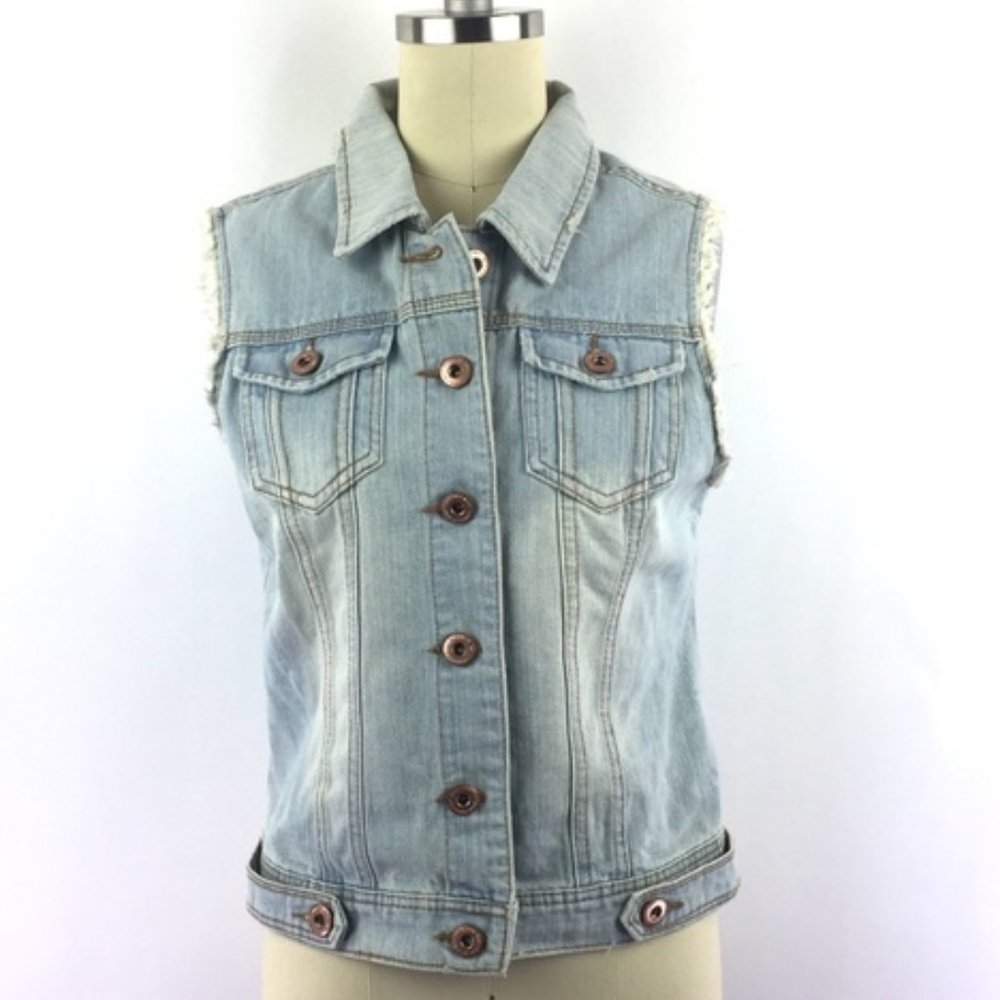 Highway Jeans light blue denim vest